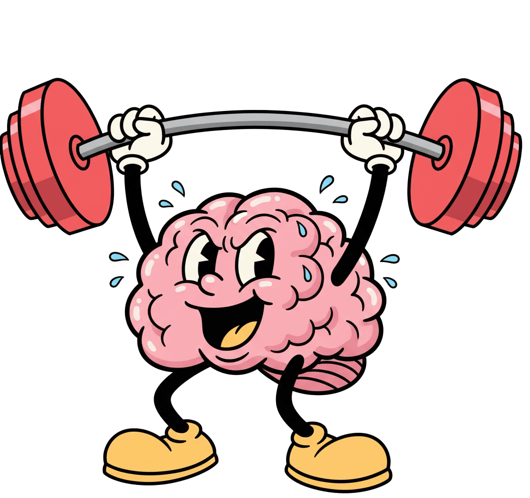 Brain lifting weights